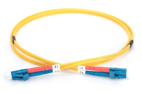 Digitus Patchcord FO Singlemode 09/125 OS2 LC-LC duplex 10m żółty