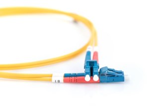 Digitus Patchcord FO Singlemode 09/125 OS2 LC-LC duplex 3m żółty