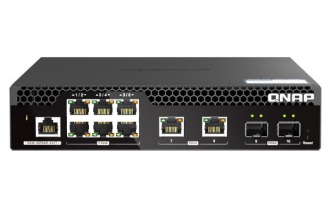 QNAP Przełącznik QSW-M2106R-2S2T 2 x 10GbE SFP+ 6 x 2.5GbE RJ45