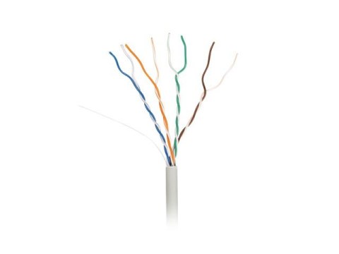 Lanberg Kabel LAN UTP kat.5e 305m drut CU LSZH CPR+FLUKE PASSED szary