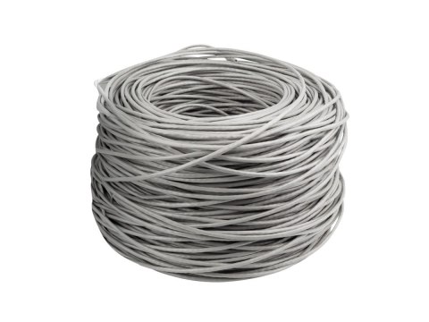 Lanberg Kabel LAN UTP kat.5e 305m drut CU LSZH CPR+FLUKE PASSED szary