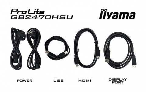IIYAMA Monitor 24 cale GB2470HSU-B6 0.2ms,IPS,DP,HDMI,180Hz