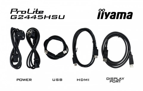 IIYAMA Monitor 23,8 cala G2445HSU-B2 IPS, FHD, 100Hz, 1ms, 2xUSB, 300cd