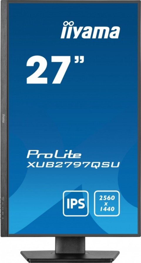 IIYAMA Monitor 27 cali XUB2797QSN-B2 IPS,QHD,USB-C Dock,HDMI /5y/