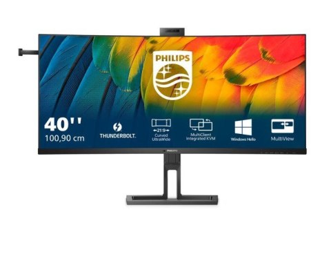 Philips Monitor 40B1U6903CH 40 cali Curved IPS HDMIx2 DP HAS USB-C Kamera