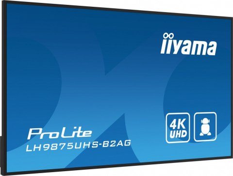 IIYAMA Monitor 98 cali LH9875UHS-B2AG,24/7,IPS,ANDROID.11,4K,3xHDMI,DP,RJ45, VGA,DVI,2xUSB