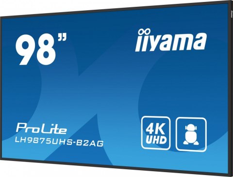 IIYAMA Monitor 98 cali LH9875UHS-B2AG,24/7,IPS,ANDROID.11,4K,3xHDMI,DP,RJ45, VGA,DVI,2xUSB
