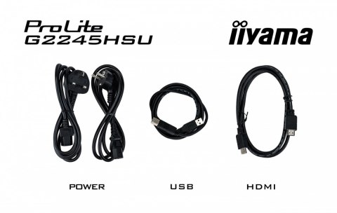 IIYAMA Monitor 22 cale G2245HSU-B2 IPS,FHD,100Hz,1ms,2xUSB,300cd