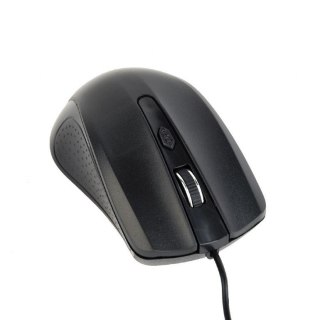 Gembird Mysz optyczna czarna/USB kabel 1.8m