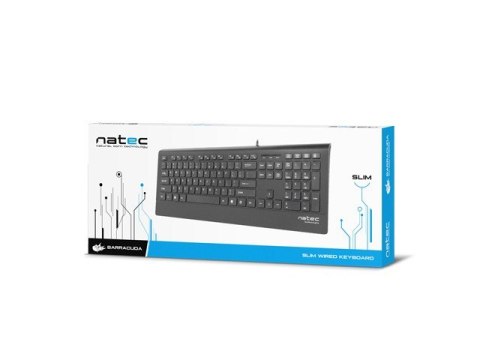 Natec Klawiatura Barracuda Slim USB czarna