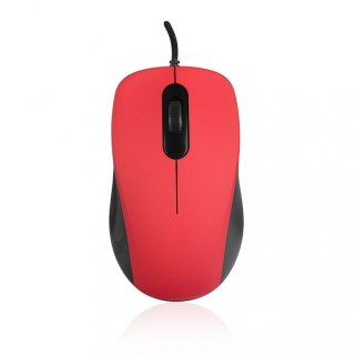 MODECOM M10S SILENT CZERWONA PRZEWODOWA MYSZ OPTYCZNA