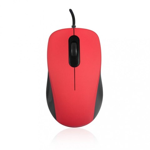 MODECOM M10S SILENT CZERWONA PRZEWODOWA MYSZ OPTYCZNA