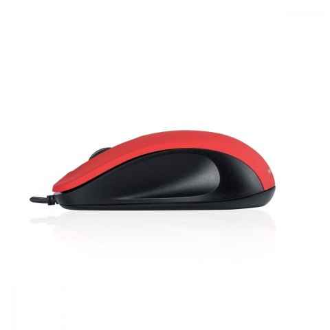 MODECOM M10S SILENT CZERWONA PRZEWODOWA MYSZ OPTYCZNA