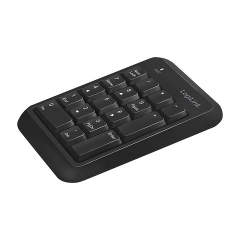 LogiLink Klawiatura numeryczna Bluetooth v5.1 czarna