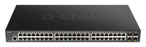 D-Link Przełącznik DGS-1250-52XMP 48GE PoE+ 4SFP+