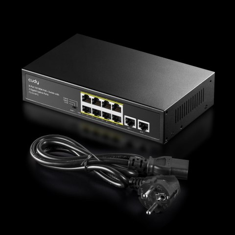 Cudy Przełącznik FS1010PG 8xFE PoE+ 120W 2xGigabit Uplink