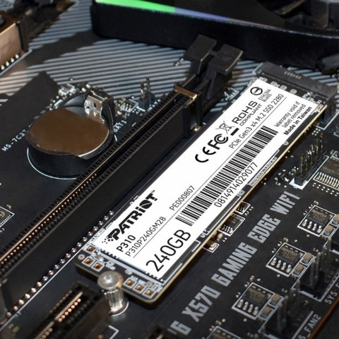 Patriot Dysk SSD P310 240GB M.2 2280 1700/1000 PCIe NVMe Gen3 x 4