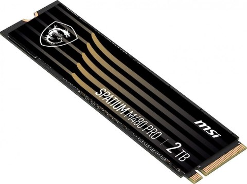 MSI Dysk SSD SPATIUM M480 PRO 2TB M.2 PCIe4 7400/7000MB/s