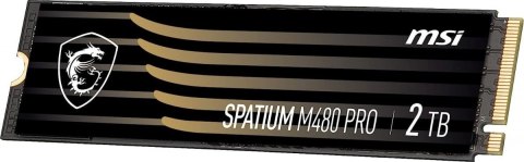 MSI Dysk SSD SPATIUM M480 PRO 2TB M.2 PCIe4 7400/7000MB/s