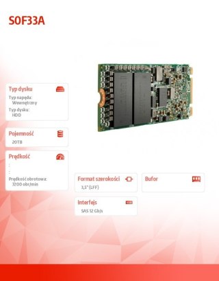 Hewlett Packard Enterprise HDD 6-pak Bundle MSA 120TB 7.2K LFF M2 S0F33A
