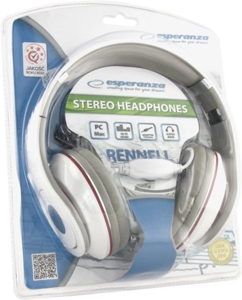 Esperanza SŁUCHAWKI AUDIO STEREO RENELL EH141W BIAŁE