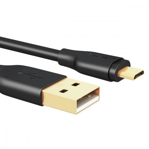 AUKEY CB-MD1 kabel micro USB - USB-A 1m 480 Mbps Quick Charge czarny