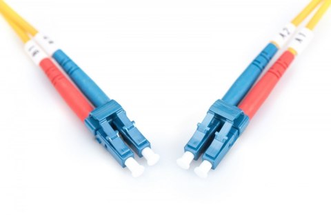 Digitus Patchcord FO SM 09/125 OS2 LC-LC duplex 1m Żółty