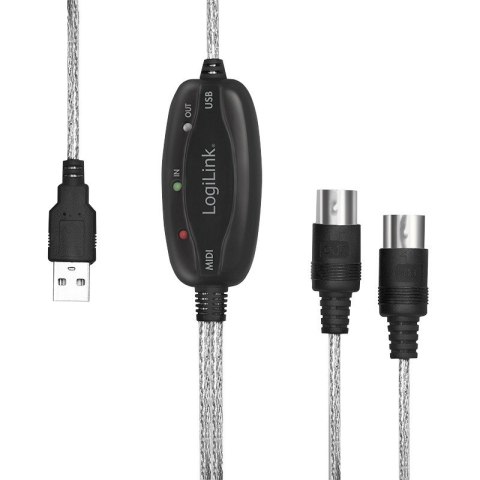 LogiLink Adapter USB do Midi In-Out