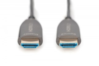 Digitus Kabel połączeniowy hybrydowy HDMI AOC | HDMI-A męski-męski | HDMI 2.1 | UHD-2 8K@60Hz | 48Gbps |HDR, eARC, HDCP 2.2, CEC | 15m