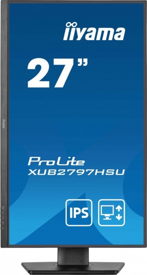 IIYAMA Monitor 27 cali XUB2797HSU-B2 IPS,FHD,HAS,300cd,(5y)