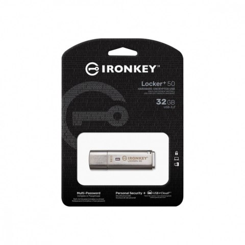 Kingston Pendrive 32GB IronKey Locker Plus 50 AES Encrypted
