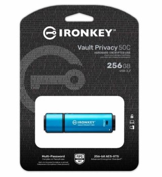 Kingston Pendrive 256GB IronKey Vault Privacy 50C AES-256 FIPS-197
