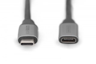 Digitus Kabel przedłużający USB 3.0 60W/5Gbps Typ USB C/USB C M/Ż 1m Czarny