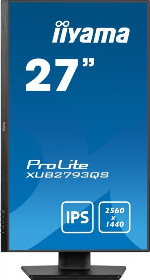 IIYAMA Monitor 27 cali XUB2793QS-B7,IPS,QHD,HAS(150mm),100Hz,300cd