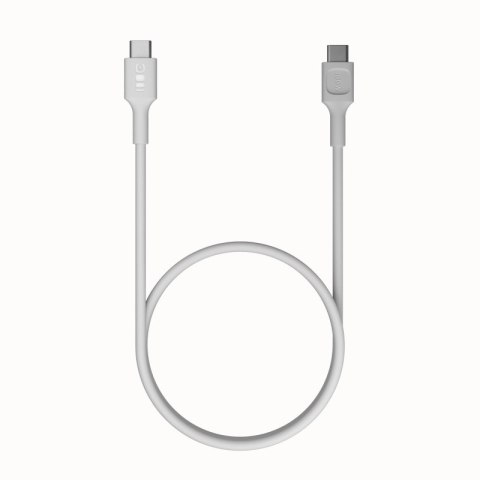 Green Cell Kabel USB-C-USB-C PowerFlex 100W silikonowy 0.3m biały