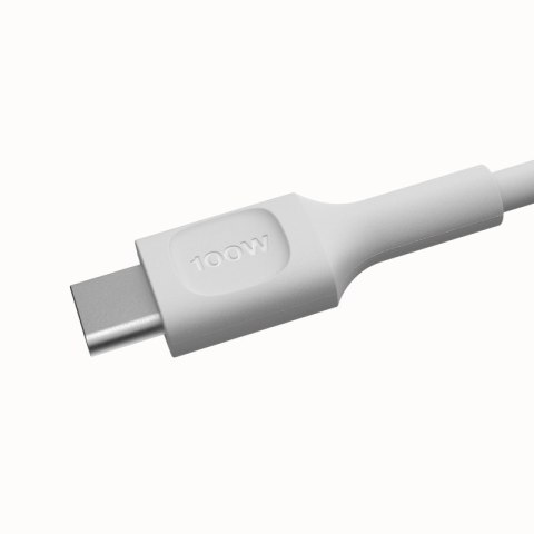 Green Cell Kabel USB-C-USB-C PowerFlex 100W silikonowy 0.3m biały