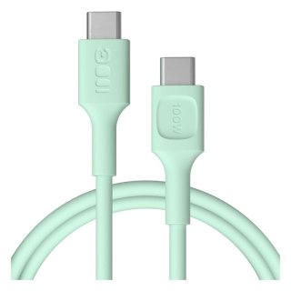 Green Cell Kabel USB-C-USB-C PowerFlex 100W silikonowy 0.3m zielony