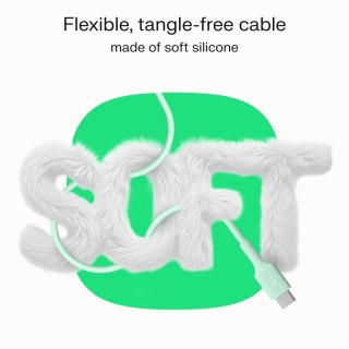 Green Cell Kabel USB-C-USB-C PowerFlex 100W silikonowy 2m biały