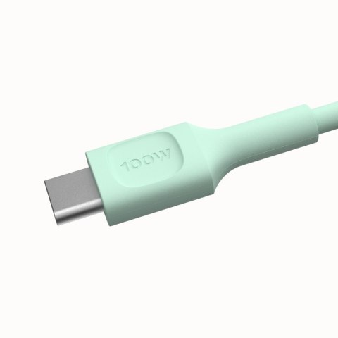 Green Cell Kabel USB-C-USB-C PowerFlex 100W silikonowy 2m zielony
