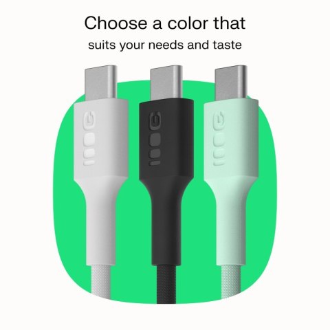 Green Cell Kabel USB-C-USB-C PowerStream 100W oplot 0.3m czarny