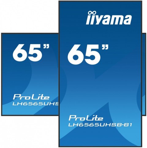 IIYAMA *IIYAMA 65'LH6565UHSB-B1, 24/7,IPS,ANDROID.11,4K,800cd, iiSignage2, SDM, 2x HDMI, DP, 2x USB,2x 10W, RJ45, WiFi, 4/32GB, PIO