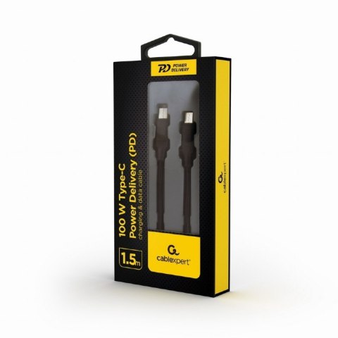 Gembird Kabel USB-C do USB-C 100W Power Delivery 1.5m