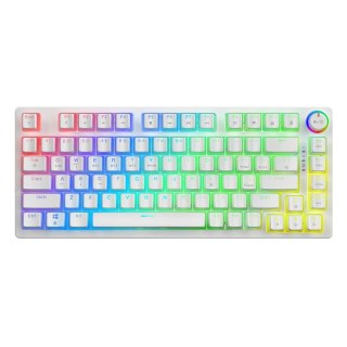 Savio Klawiatura mechaniczna bezprzewodowa PHENIX WHITE Gateron Yellow, Pudding