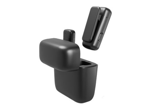 Natec Mikrofon HOPPER krawatowy bezprzewodowy USB-C