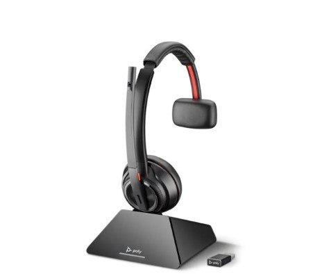 POLY Zestaw słuchawkowy Savi 8210 UC z certyfikatem Microsoft Teams DECT 1880-1900 MHz USB-A 8D3F1AA#ABB