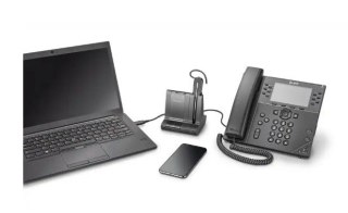 POLY Zestaw słuchawkowy Savi 8240-M z certyfikatem Microsoft Teams DECT 1880-1900 MHz USB-A