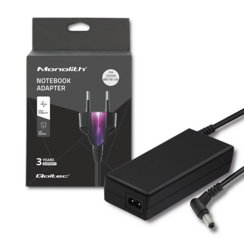 Qoltec Zasilacz do Toshiba 90W | 19V | 4.9A | 5.5*2.5