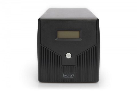 Digitus Zasilacz awaryjny UPS Line-Ineractive LCD, 1000VA/600W, 2x12V/7Ah, AVR, 4xSCHUKO, USB, RS232, RJ45