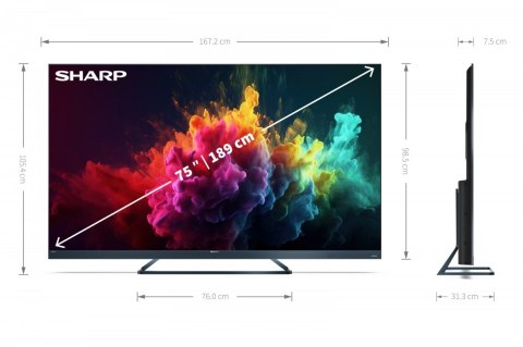 Sharp Telewizor QLED 75 cali 75FQ8EG