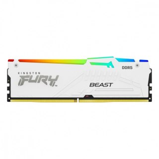 Kingston Pamięć DDR5 Fury Beast RGB 64GB(2*32GB)/6000 CL30 EXPO biała